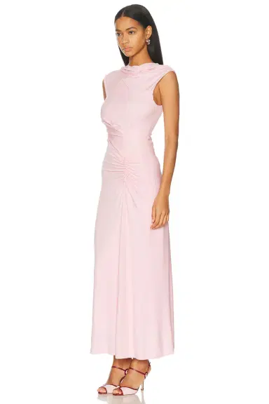 Simkhai Acacia Draped Jersey Midi Dress | Thumbnail 2 Simkhai Acacia Draped Jersey Midi Dress | Thumbnail 2