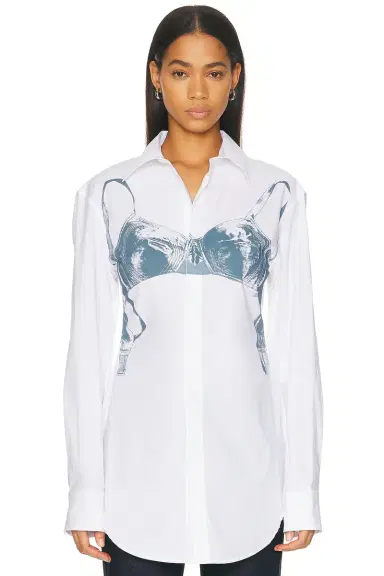 Jean Paul Gaultier Shirt Printed Scanned Bra Top | Thumbnail 1 Jean Paul Gaultier Shirt Printed Scanned Bra Top | Thumbnail 1