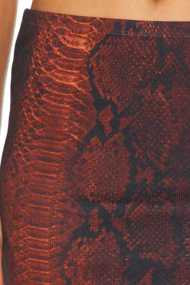 Jean Paul Gaultier Cotton Ribbed Printed Python Mini Skirt | Thumbnail 6 Jean Paul Gaultier Cotton Ribbed Printed Python Mini Skirt | Thumbnail 6