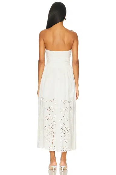 Hemant & Nandita Ruched Bodice Midi Dress | Thumbnail 3 Hemant & Nandita Ruched Bodice Midi Dress | Thumbnail 3