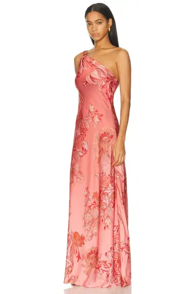 Hemant & Nandita One Shoulder Sash Dress | Thumbnail 3 Hemant & Nandita One Shoulder Sash Dress | Thumbnail 3