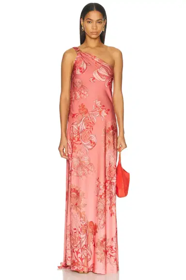 Hemant & Nandita One Shoulder Sash Dress | Thumbnail 1 Hemant & Nandita One Shoulder Sash Dress | Thumbnail 1