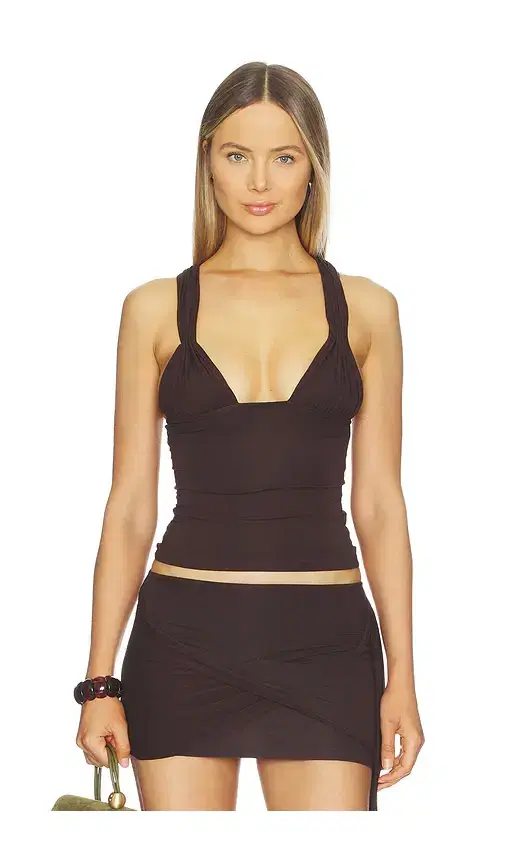 1XBLUE Twist Tank Top