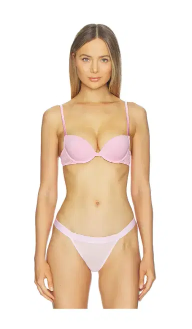 Fleur du Mal Le Stretch Lace Molded Demi Bra | Thumbnail 1