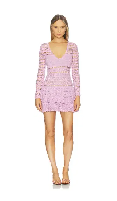 Retrofête Lujayn Crochet Dress | Thumbnail 1 Retrofête Lujayn Crochet Dress | Thumbnail 1