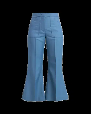Valentino Garavani Wool-Alpaca Flare Crop Pants | Thumbnail 5
