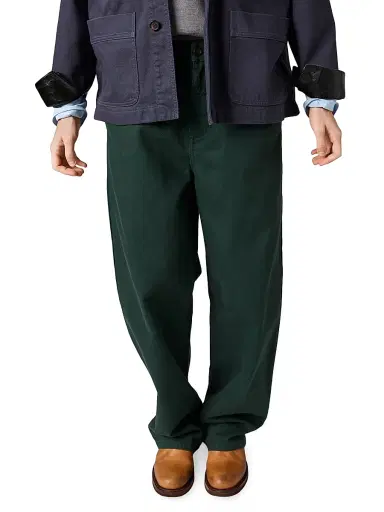 Miu Miu Women's Garment-Dyed Gabardine Jeans - Green | Thumbnail 3