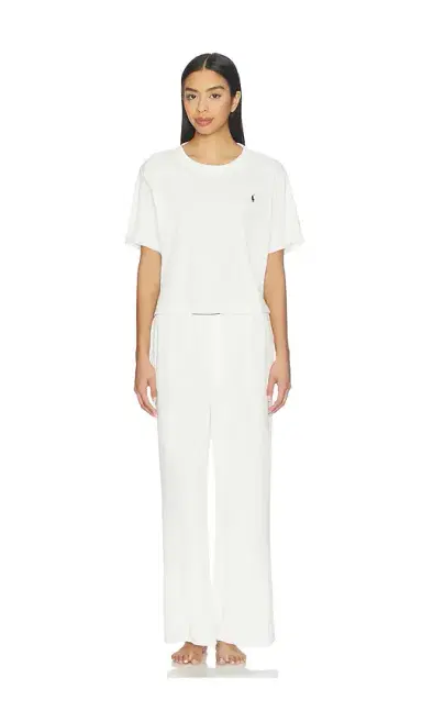 Polo Ralph Lauren Intimates Short Sleeve Top Straight Leg Pant Set | Thumbnail 1 Polo Ralph Lauren Intimates Short Sleeve Top Straight Leg Pant Set | Thumbnail 1