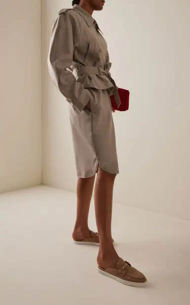 Christian Louboutin Chanme Donna Nubuck Loafer Mules | Thumbnail 2 Christian Louboutin Chanme Donna Nubuck Loafer Mules | Thumbnail 2