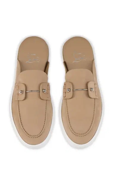 Christian Louboutin Chanme Donna Nubuck Loafer Mules | Thumbnail 3 Christian Louboutin Chanme Donna Nubuck Loafer Mules | Thumbnail 3