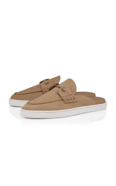 Christian Louboutin Chanme Donna Nubuck Loafer Mules | Thumbnail 4 Christian Louboutin Chanme Donna Nubuck Loafer Mules | Thumbnail 4