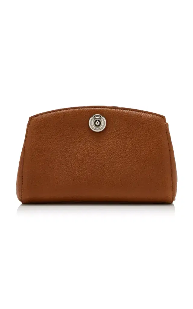 Pushlock Leather Clutch
