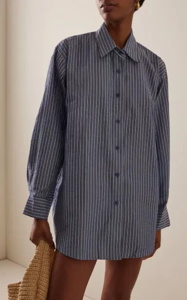 ELCE Exclusive Ime Striped Cotton-Blend Shirt | Thumbnail 2 ELCE Exclusive Ime Striped Cotton-Blend Shirt | Thumbnail 2