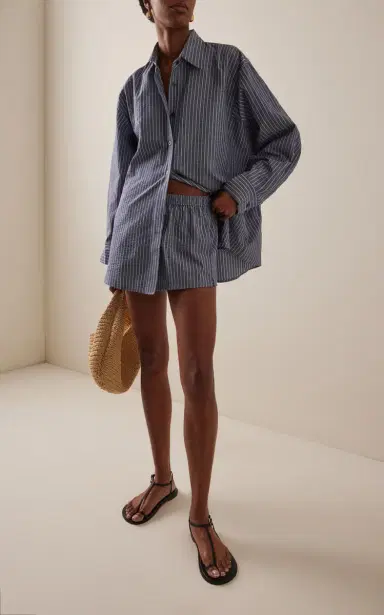 ELCE Exclusive Ime Striped Cotton-Blend Shirt | Thumbnail 3 ELCE Exclusive Ime Striped Cotton-Blend Shirt | Thumbnail 3