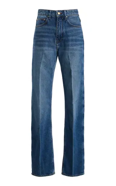 OSSOU Noon Rigid High-Rise Straight-Leg Jeans | Thumbnail 1 OSSOU Noon Rigid High-Rise Straight-Leg Jeans | Thumbnail 1