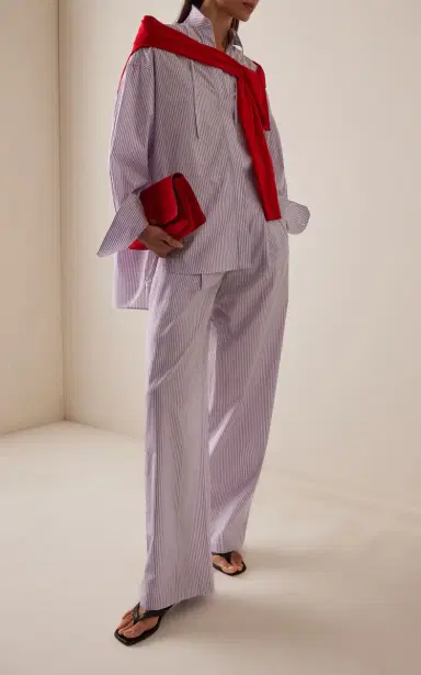 RÙADH The Dean Striped Cotton Pants | Thumbnail 2 RÙADH The Dean Striped Cotton Pants | Thumbnail 2