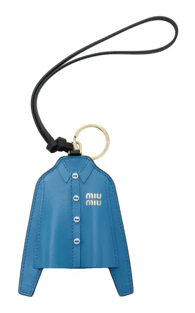 Miu Miu Leather Shirt Keychain | Thumbnail 3 Miu Miu Leather Shirt Keychain | Thumbnail 3