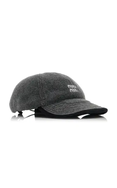 Miu Miu Fleece Baseball Cap | Thumbnail 3 Miu Miu Fleece Baseball Cap | Thumbnail 3