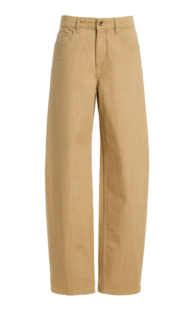 Ossou Rider Rigid Low-Rise Bowed-Leg Jeans
