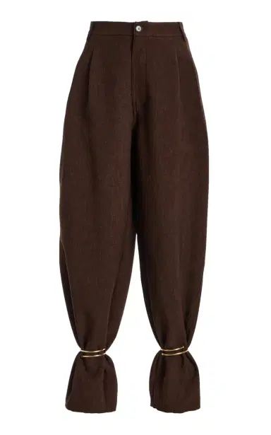 DARKPARK Phebe Cuff-Detailed Wide-Leg Comfort Suit Pants | Thumbnail 6