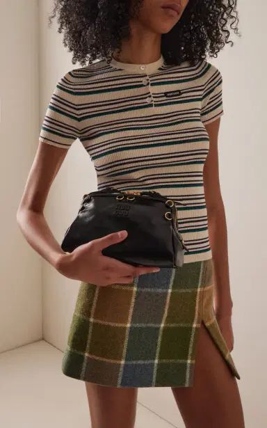 Miu Miu Caprice Leather Clutch | Thumbnail 2 Miu Miu Caprice Leather Clutch | Thumbnail 2