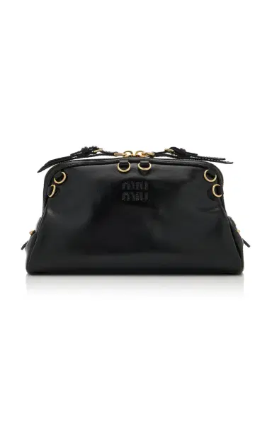Miu Miu Caprice Leather Clutch | Thumbnail 8 Miu Miu Caprice Leather Clutch | Thumbnail 8