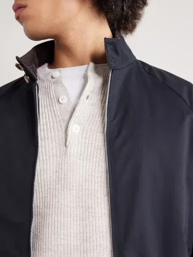 Brunello Cucinelli Ribbed Linen and Cotton-Blend Henley Shirt - Men | Thumbnail 5 Brunello Cucinelli Ribbed Linen and Cotton-Blend Henley Shirt - Men | Thumbnail 5