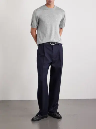 Slowear Cashmere and Silk-Blend T-Shirt - Men | Thumbnail 2