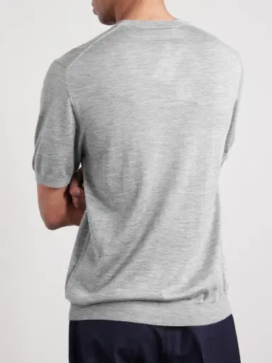 Slowear Cashmere and Silk-Blend T-Shirt - Men | Thumbnail 4