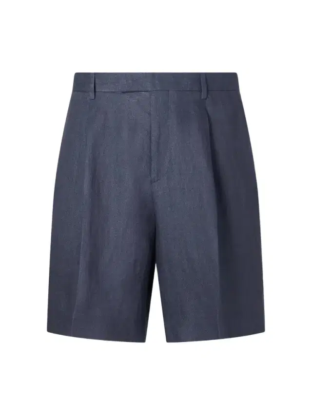 Straight-Leg Pleated Linen-Twill Shorts - Men Straight-Leg Pleated Linen-Twill Shorts - Men
