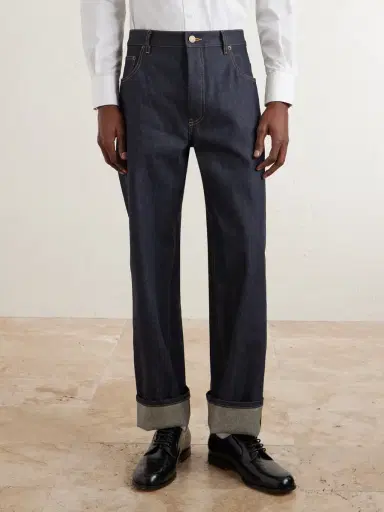 Thom Browne Cropped Straight-Leg Selvedge Jeans - Men | Thumbnail 3 Thom Browne Cropped Straight-Leg Selvedge Jeans - Men | Thumbnail 3