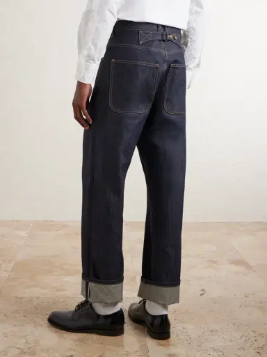 Thom Browne Cropped Straight-Leg Selvedge Jeans - Men | Thumbnail 4 Thom Browne Cropped Straight-Leg Selvedge Jeans - Men | Thumbnail 4