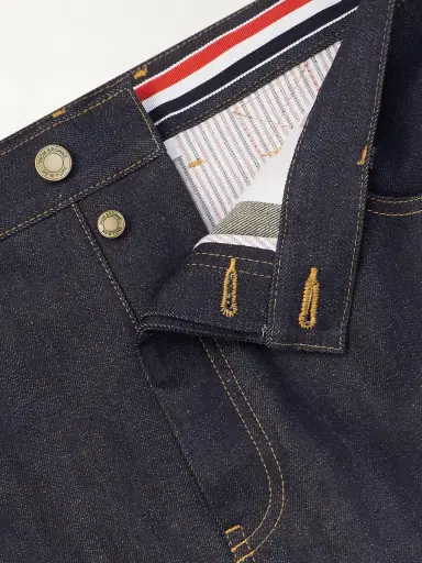 Thom Browne Cropped Straight-Leg Selvedge Jeans - Men | Thumbnail 5 Thom Browne Cropped Straight-Leg Selvedge Jeans - Men | Thumbnail 5