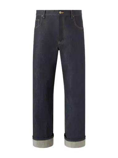 Thom Browne Cropped Straight-Leg Selvedge Jeans - Men | Thumbnail 1 Thom Browne Cropped Straight-Leg Selvedge Jeans - Men | Thumbnail 1