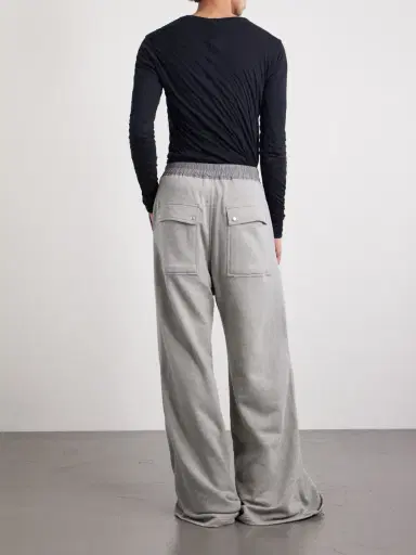 DRKSHDW by Rick Owens Geth Belas Wide-Leg Cotton-Blend Jersey Sweatpants - Men | Thumbnail 4 DRKSHDW by Rick Owens Geth Belas Wide-Leg Cotton-Blend Jersey Sweatpants - Men | Thumbnail 4