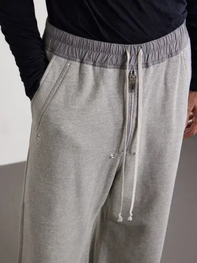 DRKSHDW by Rick Owens Geth Belas Wide-Leg Cotton-Blend Jersey Sweatpants - Men | Thumbnail 5 DRKSHDW by Rick Owens Geth Belas Wide-Leg Cotton-Blend Jersey Sweatpants - Men | Thumbnail 5