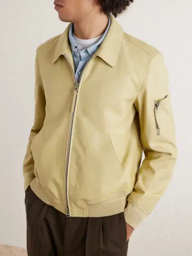 Tom Ford Leather Blouson Jacket - Men | Thumbnail 3