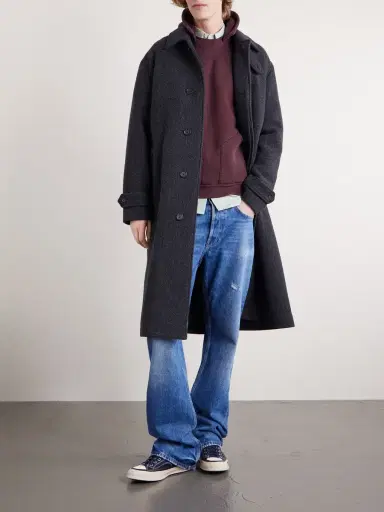 A.PRESSE Vintage Cotton-Jersey Hoodie - Men | Thumbnail 2 A.PRESSE Vintage Cotton-Jersey Hoodie - Men | Thumbnail 2