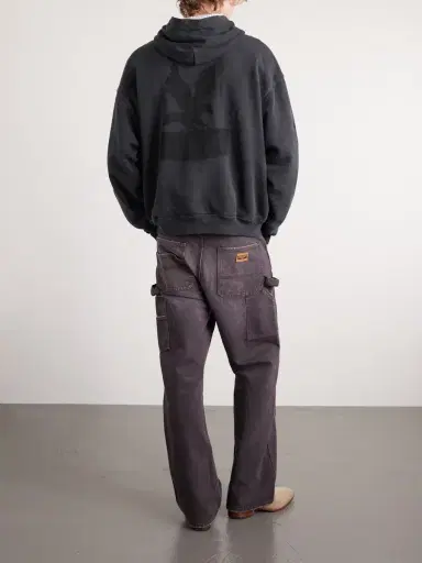 Cherry Los Angeles Sun Faded Thermal Cotton-Fleece Hoodie - Men | Thumbnail 4 Cherry Los Angeles Sun Faded Thermal Cotton-Fleece Hoodie - Men | Thumbnail 4