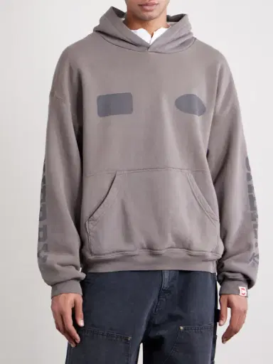Cherry Los Angeles Sun Faded Thermal Cotton-Fleece Hoodie - Men | Thumbnail 3 Cherry Los Angeles Sun Faded Thermal Cotton-Fleece Hoodie - Men | Thumbnail 3