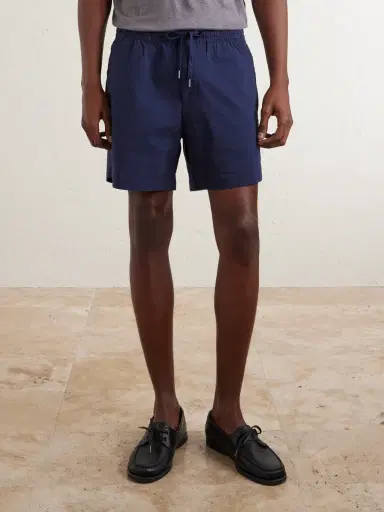 Polo Ralph Lauren Cotton-Blend Seersucker Drawstring Shorts - Men | Thumbnail 3