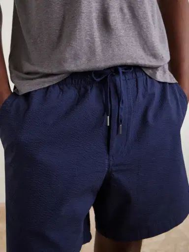 Polo Ralph Lauren Cotton-Blend Seersucker Drawstring Shorts - Men | Thumbnail 5