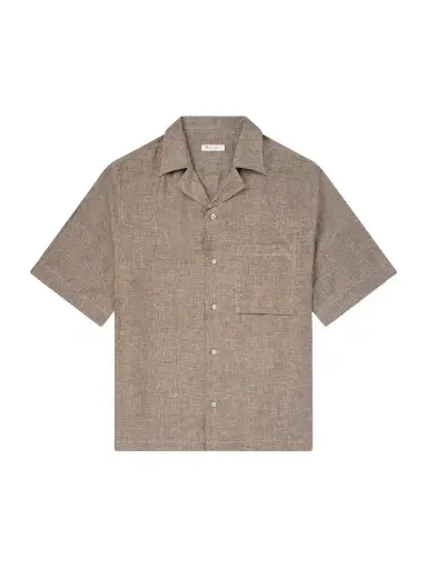 Loro Piana Federico Camp-Collar Linen Shirt - Men | Thumbnail 1