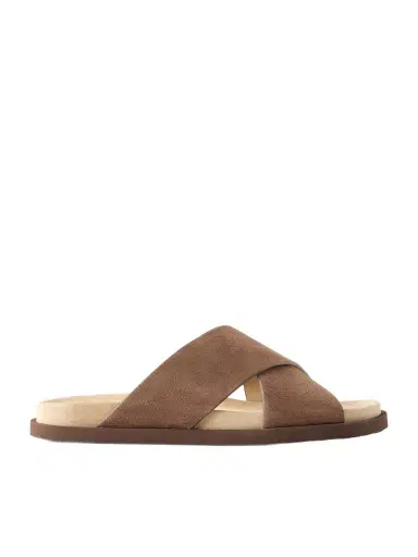 Brunello Cucinelli Suede Slides - Men | Thumbnail 1