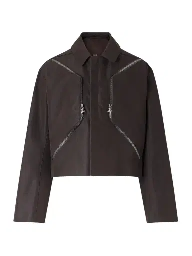 Rick Owens Temple Heizer Mac Oversized Cotton-Blend Satin Jacket - Men | Thumbnail 1 Rick Owens Temple Heizer Mac Oversized Cotton-Blend Satin Jacket - Men | Thumbnail 1