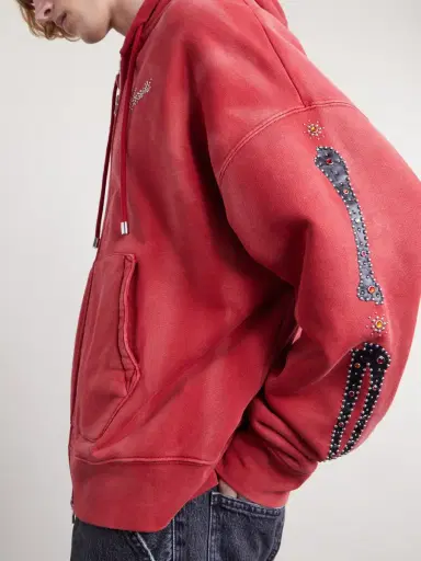 AMIRI Studded Cotton-Jersey Zip-Up Hoodie - Men | Thumbnail 5 AMIRI Studded Cotton-Jersey Zip-Up Hoodie - Men | Thumbnail 5