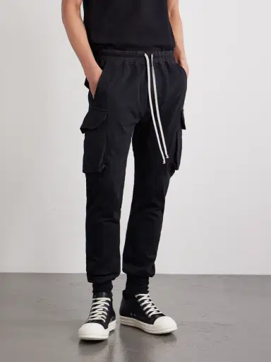DRKSHDW by Rick Owens Mastodon Tapered Cotton-Blend Jersey Sweatpants - Men | Thumbnail 3 DRKSHDW by Rick Owens Mastodon Tapered Cotton-Blend Jersey Sweatpants - Men | Thumbnail 3