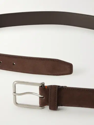 Loro Piana Monterey 3.2cm Suede Belt - Men | Thumbnail 2 Loro Piana Monterey 3.2cm Suede Belt - Men | Thumbnail 2