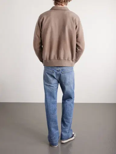 A.PRESSE Half-Zip Cotton-Jersey Sweatshirt - Men | Thumbnail 4