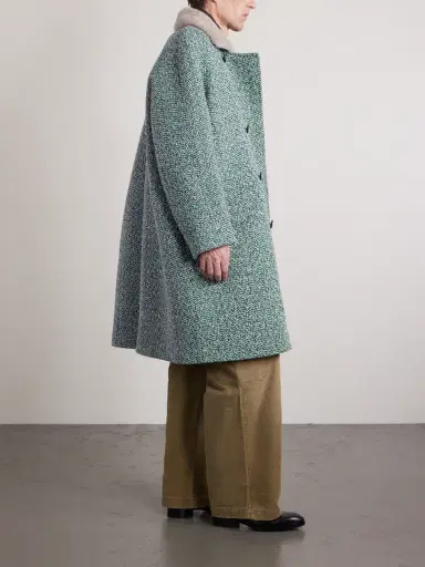 Zegna Double-Breasted Wool and Cashmere-Blend Tweed Coat - Men | Thumbnail 2